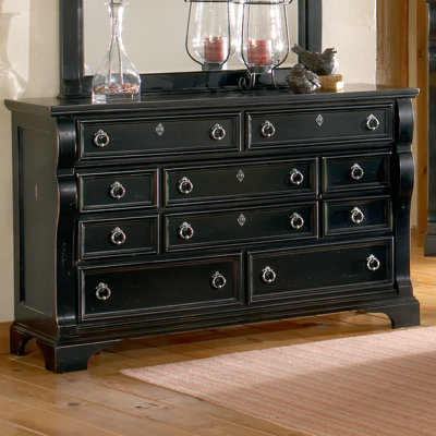 Heirloom 10 Drawer Triple Dresser by American Woodcrafters -image