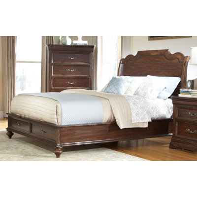 Signature Storage Sleigh Bed by American Woodcrafters -image