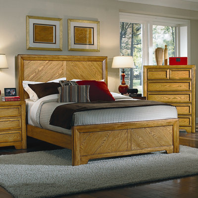 Casual Home Panel Bed by American Woodcrafters -image