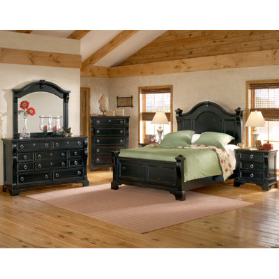 Heirloom Distressed Four Poster Bedroom Collection by American Woodcrafters -image