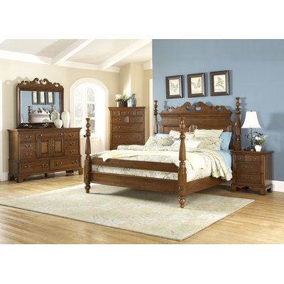 Nantucket Poster Bedroom Collection by American Woodcrafters -image