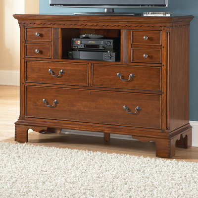 Nantucket 6 Drawer Media Chest by American Woodcrafters -image