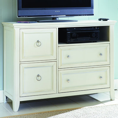 Courtyard 4 Drawer Media Chest by American Woodcrafters -image