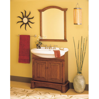Pegasus Valenza 34" Bathroom Vanity Set in Cherry