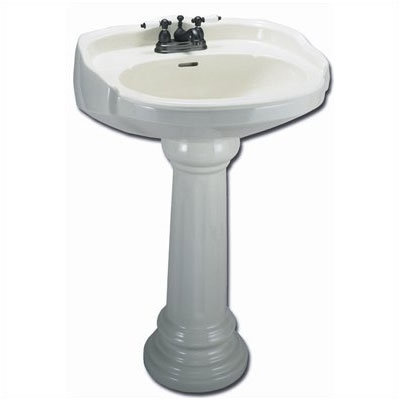 Elizabethan Classics Aberdeen Petite Pedestal Sink Top with Centers ...