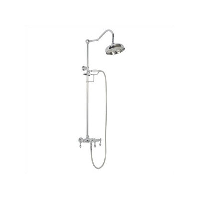 Elizabethan Classics Clawfoot Tub Shower Faucet with Handshower and Metal Lever Handles Set