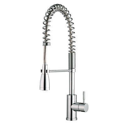 Belle Foret Single Handle Single Hole Pre-Rinse Bar Faucet with Metal Lever Handle