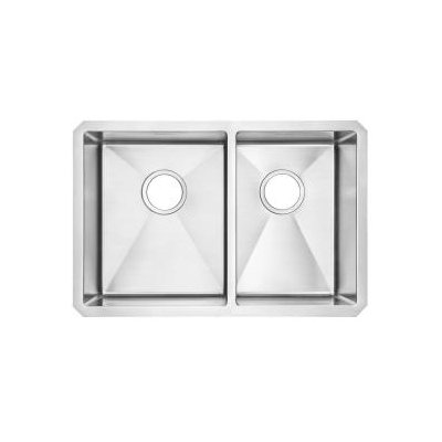 American Standard Stainless Steel Undermount Double Combination Bowl kitchen sink in Brushed Stainless Steel