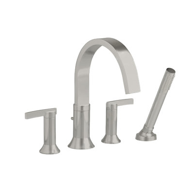 American Standard Berwick Tub Filler with Lever Handle and Personal Shower