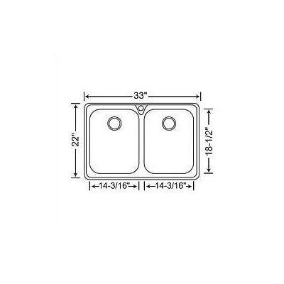Blanco Supreme 2 Equal Double Bowl Drop-In Kitchen Sink