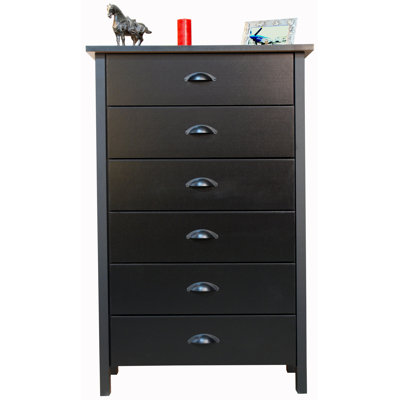 Compressed Wood 6 Drawer Chest by Venture Horizon -image