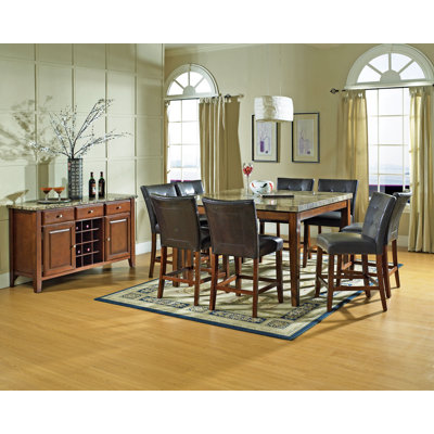 Steve Silver Furniture Montibello 9 Piece Counter Height Dining Set