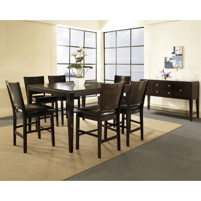Steve Silver Furniture Ice Counter Height Dining Chair in Multi-Step Dark Rich Cherry