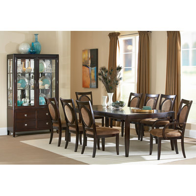 Steve Silver Furniture Montblanc 9 Piece Dining Set