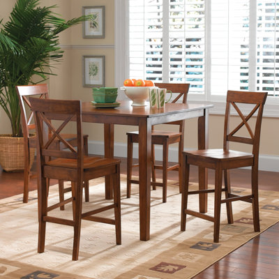 Steve Silver Furniture Cobalt 5 Piece Counter Height Dining Set
