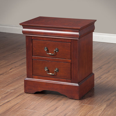 Louis Philippe 2 Drawer Nightstand by Alpine Furniture -image