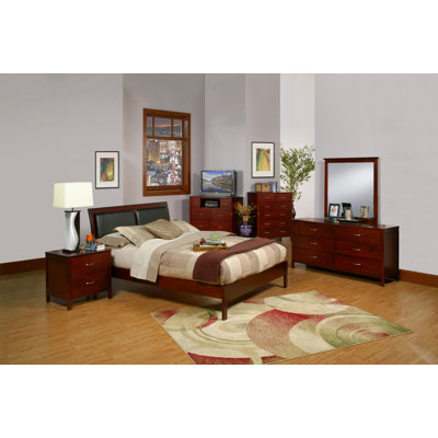 Alpine Furniture Newport 2 Drawer Nightstand