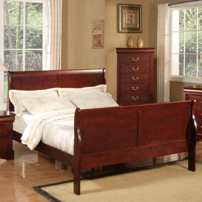 Louis Philippe II Sleigh Bed by Alpine Furniture -image