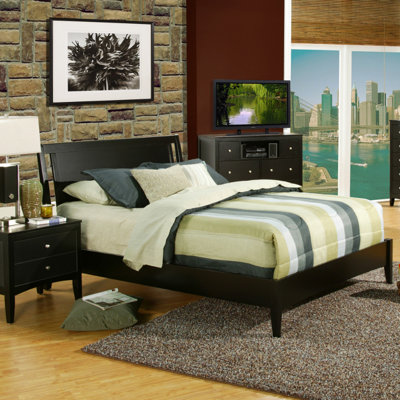 Vista Panel Bed by Alpine Furniture -image