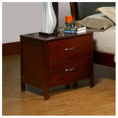 Click To Image : Newport 2 Drawer Nightstand by Alpine Furniture Now