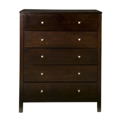 Solana 6 Drawer Tall Boy Chest by Alpine Furniture -image