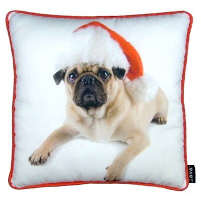 christmas pug pillow