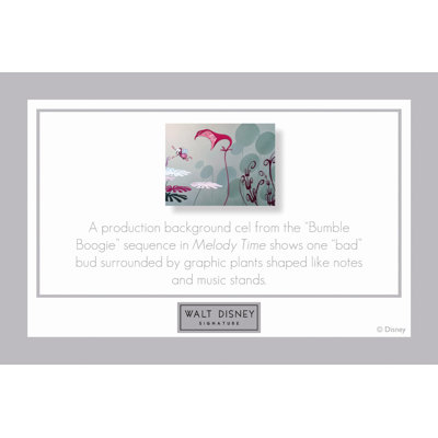 Pro Tour Memorabilia Walt Disney Signature Giclee VI Framed Print #52A Inspired by Melody Time &ndash; 21.75" x 21.75"