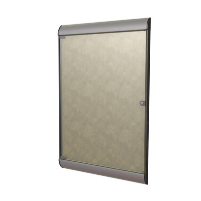 Ghent 1-Door Silhouette Enclosed Tackboard