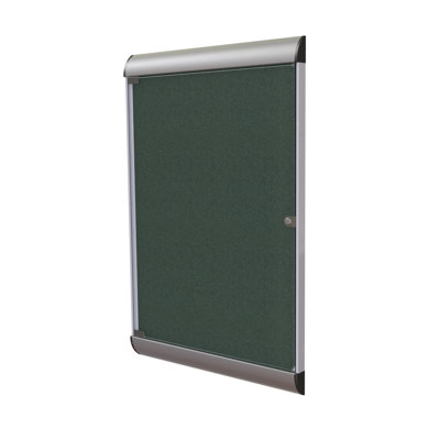 Ghent 1-Door Silhouette Enclosed Tackboard