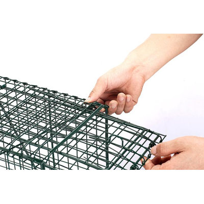 Pentagon Green Dual Door Live Animal Pet Trap / Cage