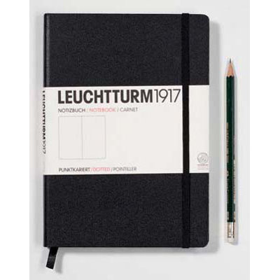 Leuchtturm1917 Classic Medium Hardcover Notebook in Black