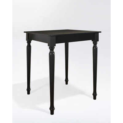 Crosley Turned Leg Pub Table in Black