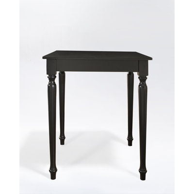 Crosley Turned Leg Pub Table in Black