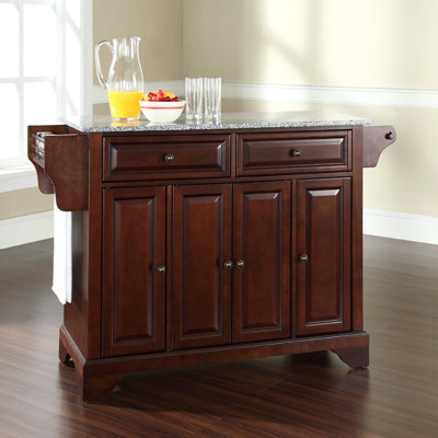 Crosley LaFayette Kitchen Island with Granite Top