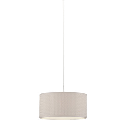 Philips Forecast Lighting White Grasscloth Pendant Shade