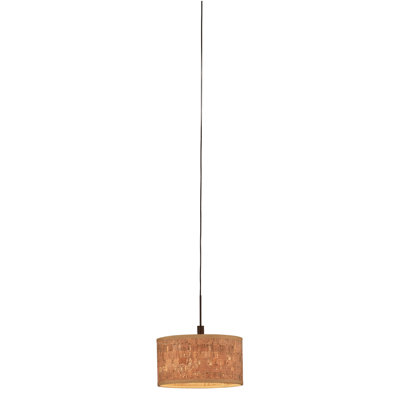 Philips Forecast Lighting White Grasscloth Pendant Shade