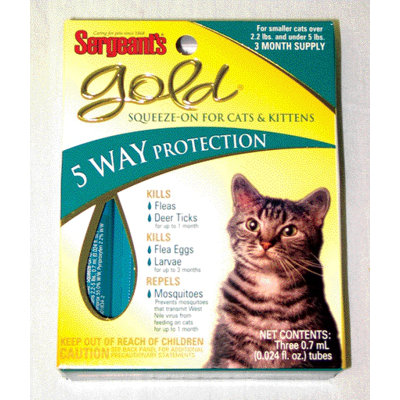Sergeant's Gold Squeeze-On Cats Shampoo