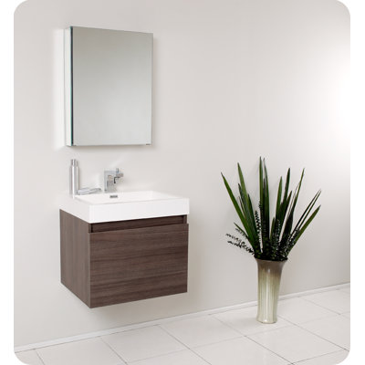 Fresca Nano Modern Bathroom Vanity with Medicine Cabinet
