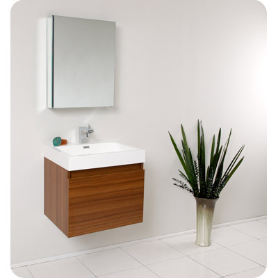 Fresca Nano Modern Bathroom Vanity with Medicine Cabinet