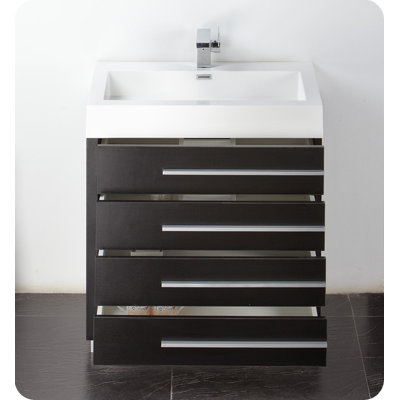 Fresca Livello 30" Modern Bathroom Vanity with Medicine Cabinet