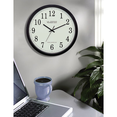 La Crosse Technology 14" Classic Black Atomic Wall Clock