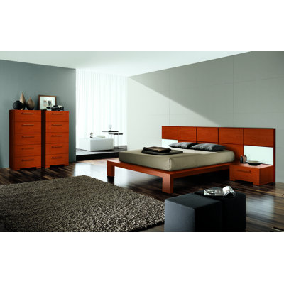 Wynd Bed with Wood Panels by YumanMod -image
