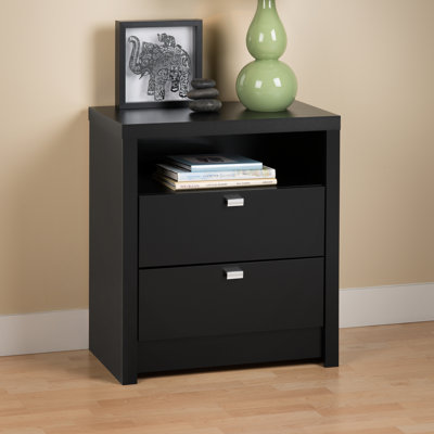 Click To Image : Designer Series 9 Tall 2 Drawer Nightstand by Prepac Now