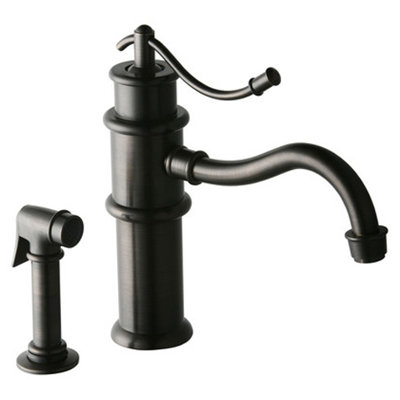 Elkay Oldare Single Handle Single Hole ADA Compliant Kitchen Faucet with Optional Side Spray