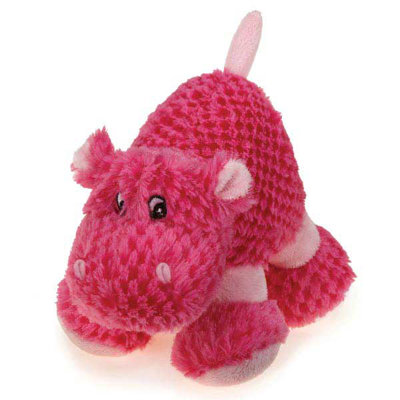 Zanies Huggable Hippo Dog Toy