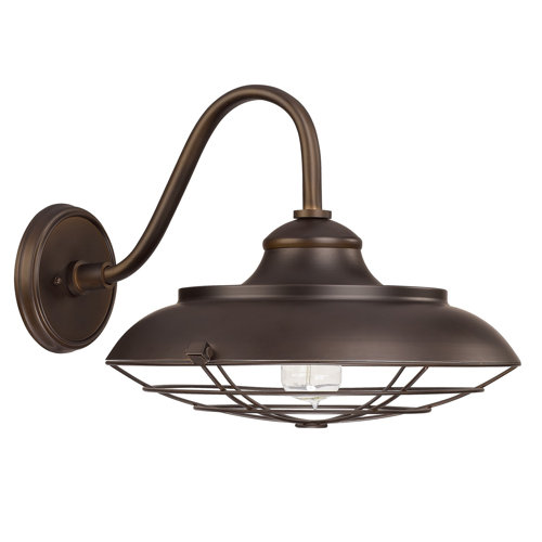 Outdoor 1 Light Barn Style Wall Sconce Wayfair