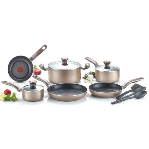 Tfal Metallic Bronze 12 Piece Cookware Set & Reviews Wayfair