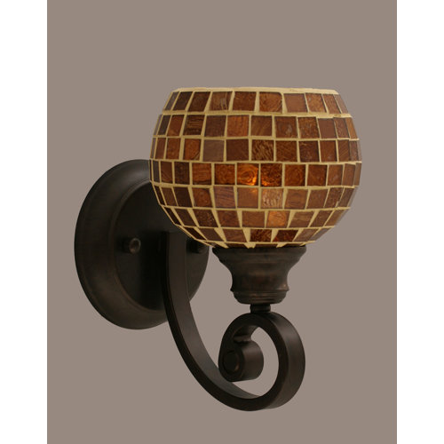 Toltec Lighting Curl 1 Light Wall Sconce