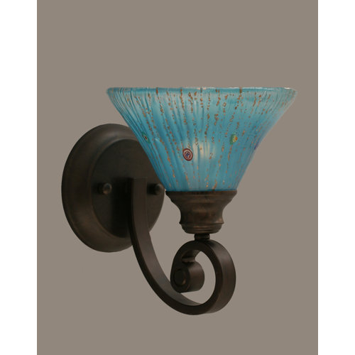 Toltec Lighting Curl 1 Light Wall Sconce
