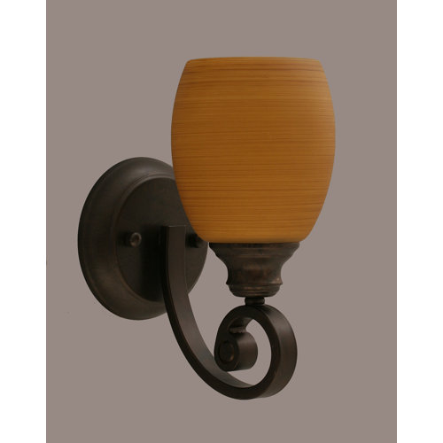 Toltec Lighting Curl 1 Light Wall Sconce